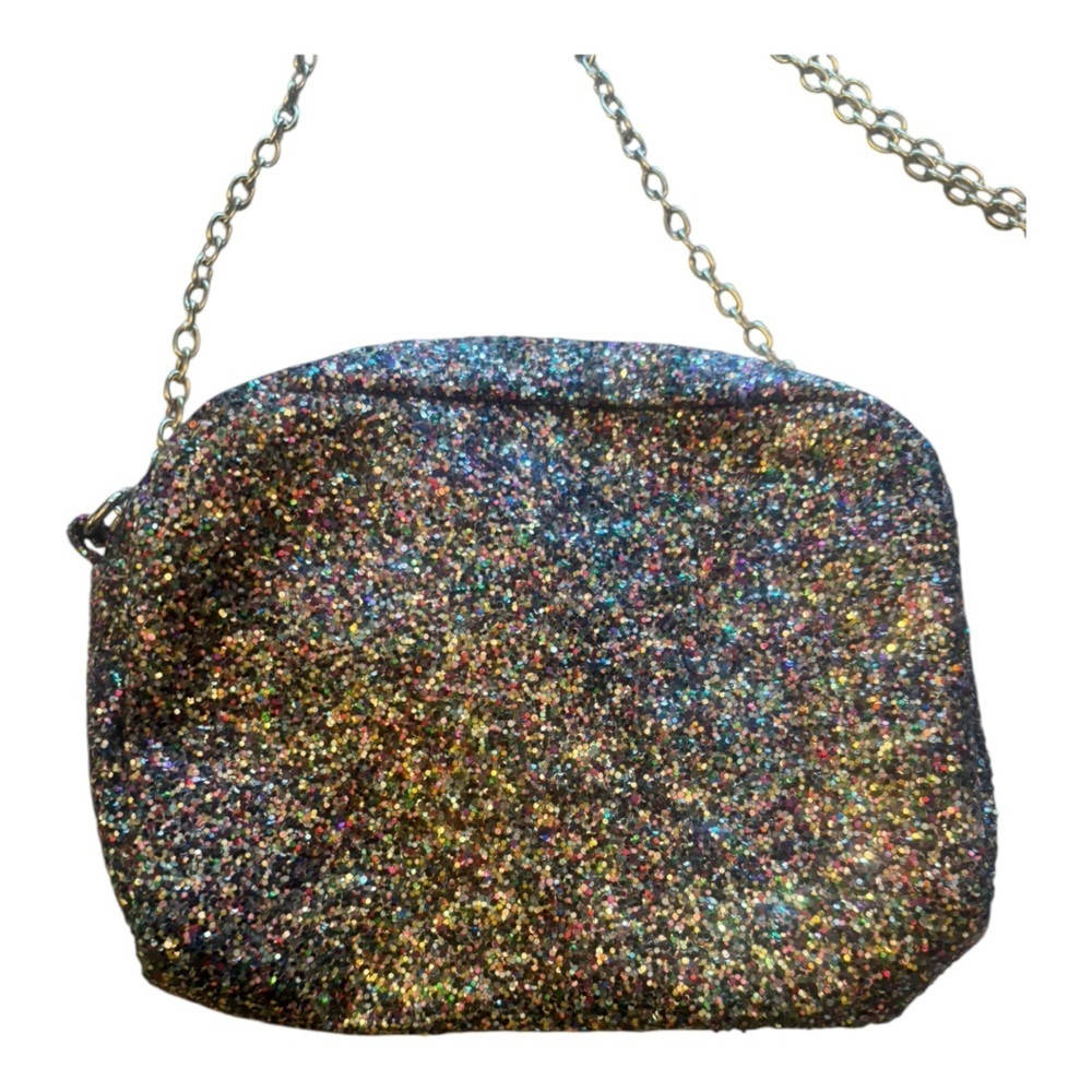 Glittery Multicolor Chain Shoulder Bag